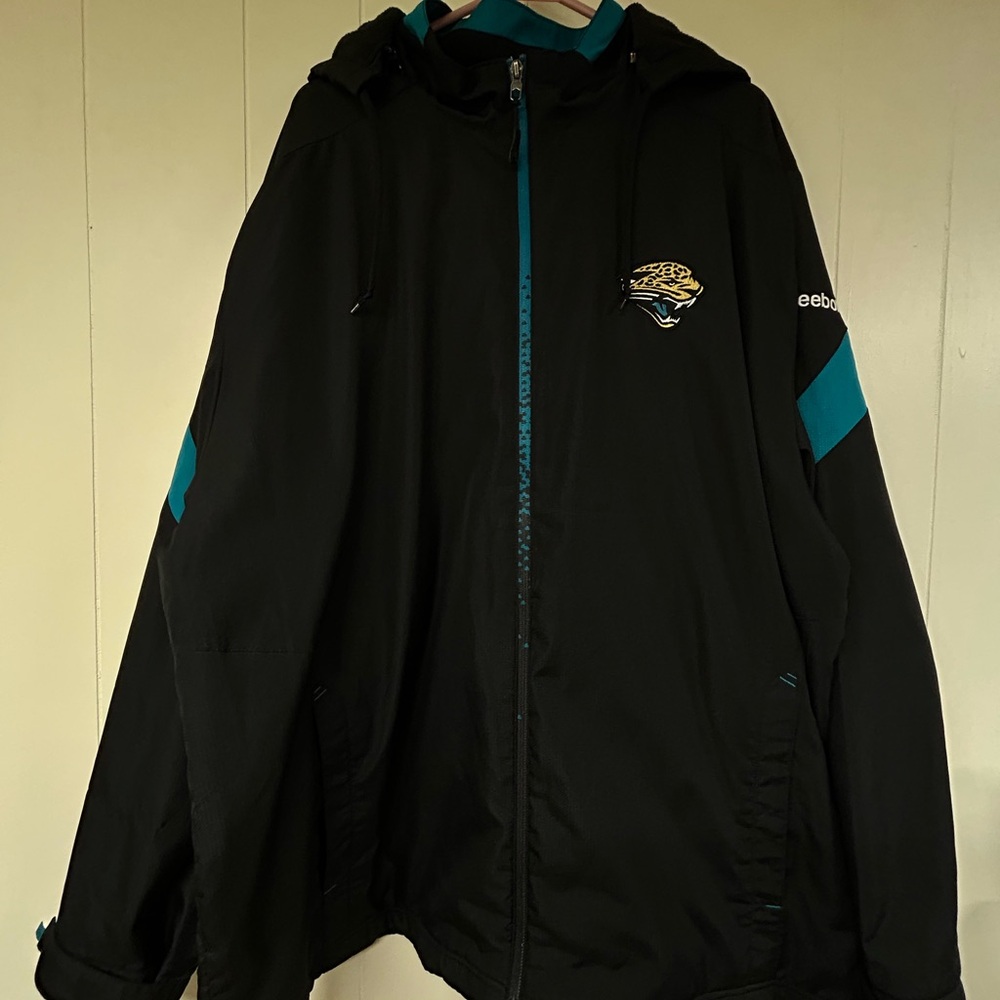 Reebok Black and Teal Men's Jacksonville Jaguar NFL, 2XL